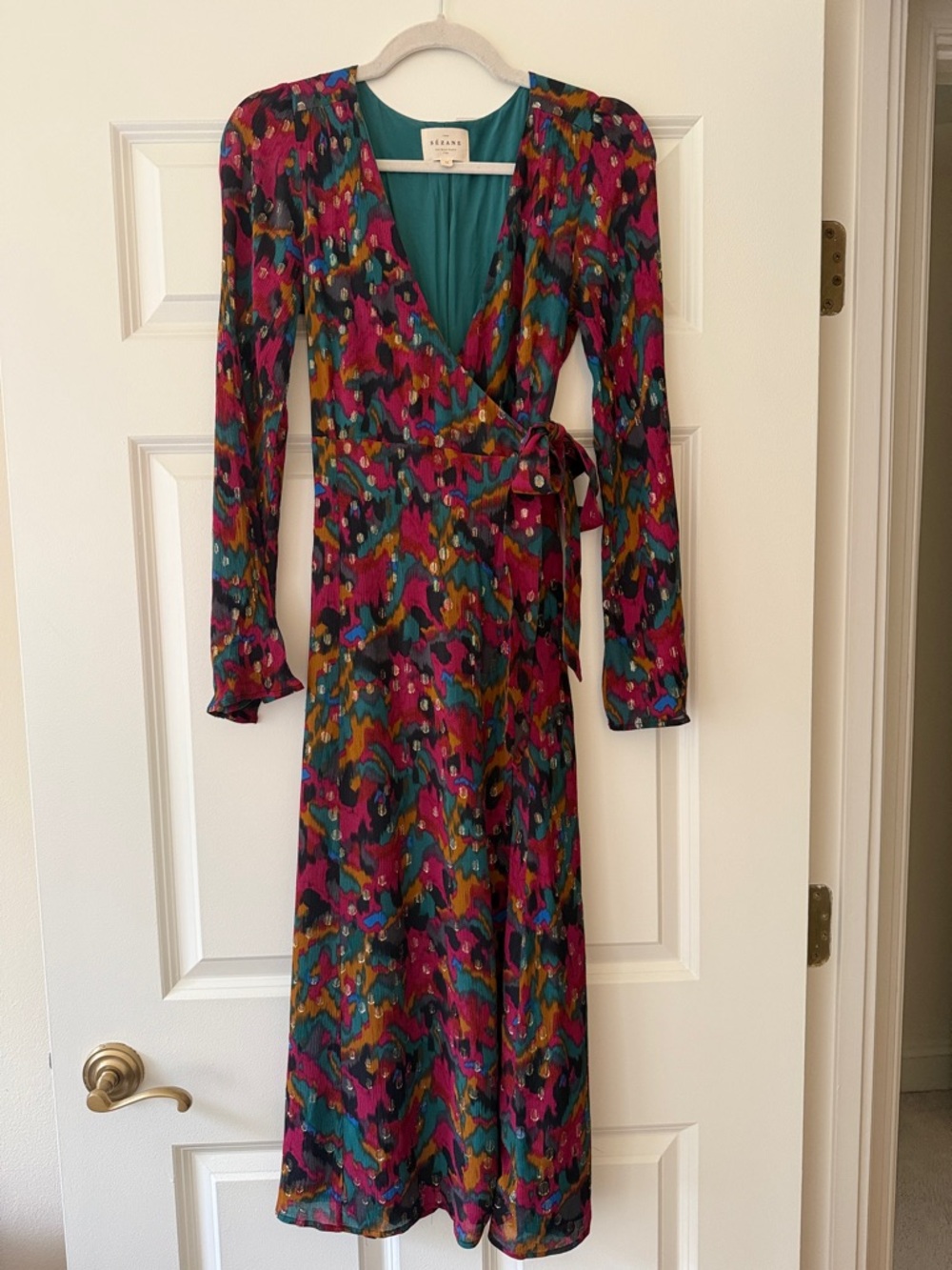 Sezane Linoy Wrap Dress